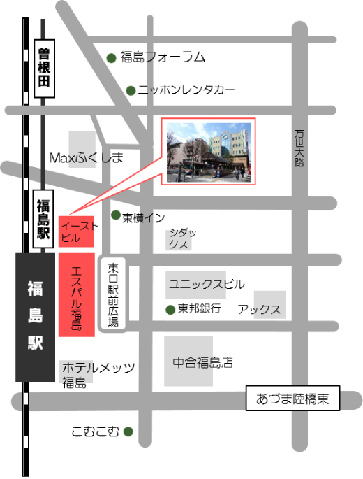 福島駅前地図